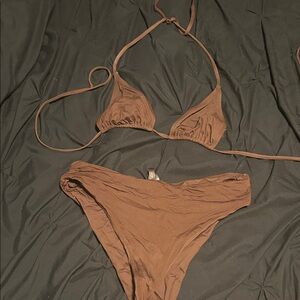SKIMS Chocolate Bikini Set
